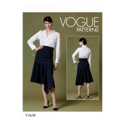 1638 VOGUE EASY FIT FLOUNCE SHAPED SKIRT PATTERN 6-14; 14-22 CHOICE UNCUT